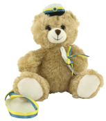 Studentnalle med band, 18cm