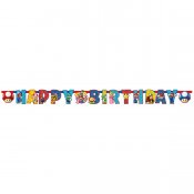 Super Mario banderoll Happy Birthday 1,9m