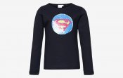 DC Supergirls Supergirl Wonderwoman Långärmad T-Shirt blå