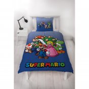 Super Mario Gänget sängkläder 150x210 cm