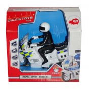Svensk Polis Med Motorcykel med ljus & ljud