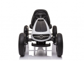 Trampbil Mercedes Benz gokart vit