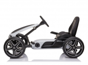 Trampbil Mercedes Benz gokart vit
