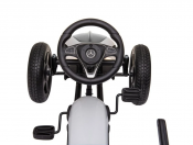 Trampbil Mercedes Benz gokart vit