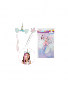 Unicorn Diadem med magisk trollspö