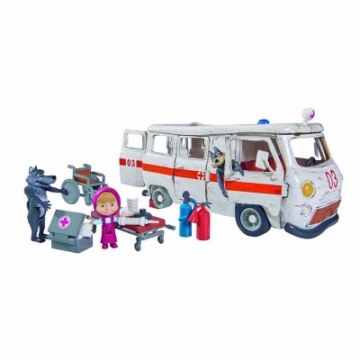 Masha and The Bear lekset Ambulans Masha och två vargar
