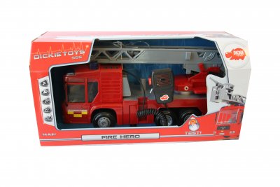 Svensk brandbil med ljud, ljus och friktion, ca 30cm