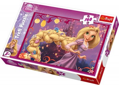 Prinsessa Rapunzel Trassel pussel - 160 bitar