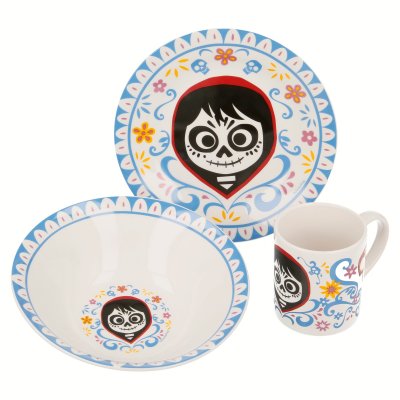 Coco porslinset 3 delar, tallrik, skål och mugg