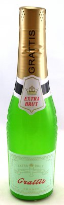 Uppblåsbar champagneflaska h50cm