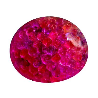 OrbBallz Beadiballz rosa stor, fylld med vattenpärlor