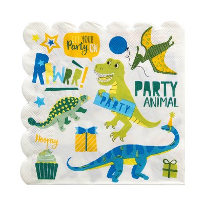 Servetter 16-pack i Dinosaurier motiv