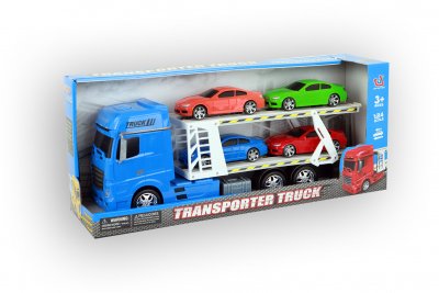 Lastbil med 4 bilar, 45 cm