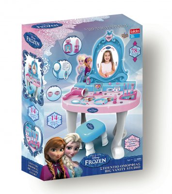 Frost, sminkbord med pall och 14 st tillbehör