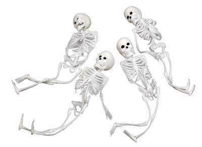 Skelett vit 4-pack