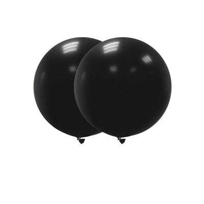 Jätteballong svart 90cm 2-pack