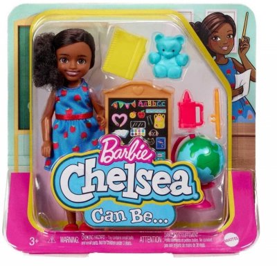 Barbie Chelsea docka kan bli förskollärare 14cm