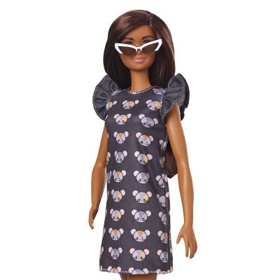 Barbie docka med svart klänning