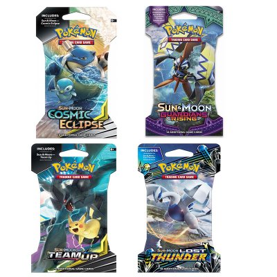 Pokemon 4-pack Sun & Moon Booster Blister Samlarkort