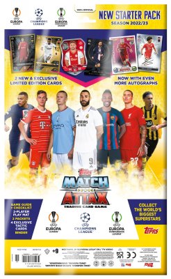 Fotbollskort 2022/23 UEFA Champions League Europa League Conference League Startpaket Limited Edition