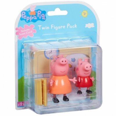 Character Options - Peppa Pig Twin Figur Pack Bedroom Scene Card / from Assort (English)