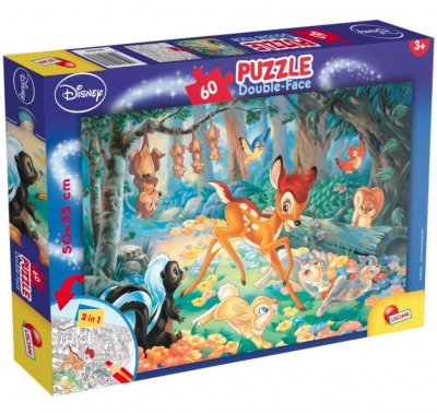 Disney Bambi pussel 60 bitar 2 i 1
