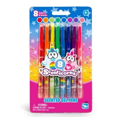 Scenticorns Doftgel gelpennor med lukt i fina färger 8 st