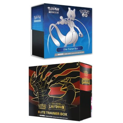 Pokémon Elite Trainer Box Lost origin och Go Samlarkort