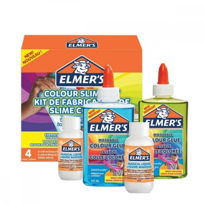 Elmers slime kit med transparent färglim