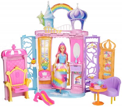 Barbie Dreamtopia slott med docka