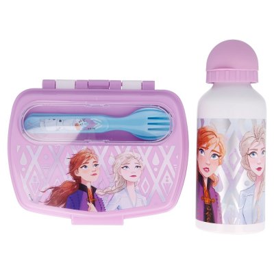 Disney Frost Lunchset med matlåda, flaska & bestick