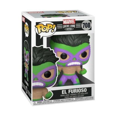 Funko POP! Marvel Lucha Libre Edition samlarfigur El Furioso (Hulken) 10cm