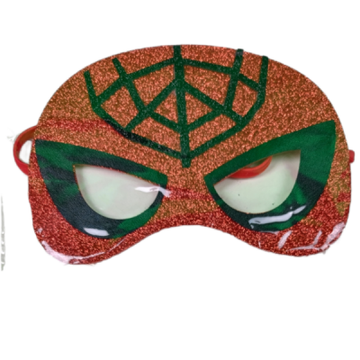 Superhjälte glittrig  mask röd
