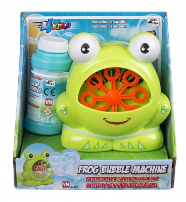 Batteridriven bubbelmaskin i grodmotiv