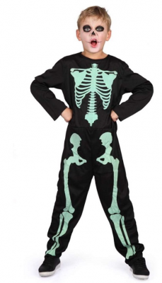 Läs mer om Halloween skelett utklädnad