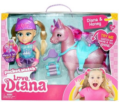 Love Diana, Docka med häst som lyser