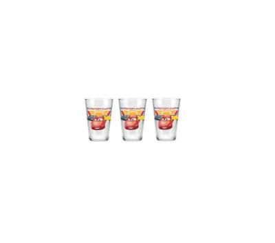 Cars, porslinglas i 3-pack