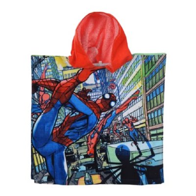 Marvel Spiderman röd badponcho