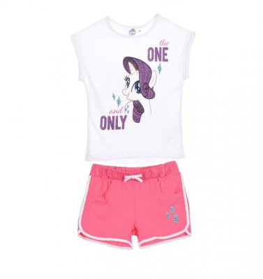 My Little Pony vit T-shirt & Shorts