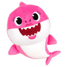 Baby Shark gosedjur Mommy med ljud, rosa ca 30 cm