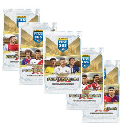 5-pack Fifa Adrenalyn XL fotbollskort Samlarkort Booster 2020
