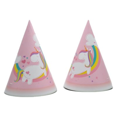 Unicorn partyhattar 8 pack