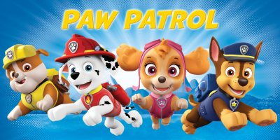 Paw Patrol handduk, 140x70 cm