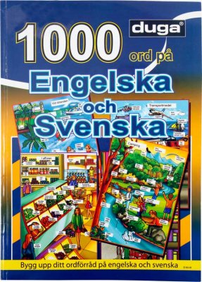 Bok A4 pedagogisk 1000 ord på Engelska och Svenska