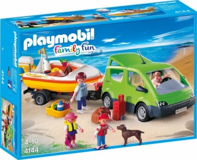 Playmobil - Minibuss med Båt Släp