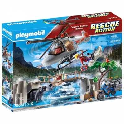 Playmobil Canyon Copter Räddningshelikopter