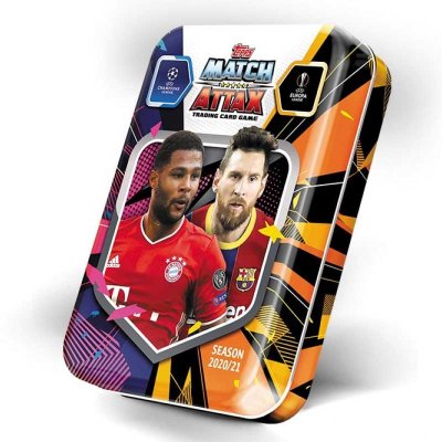 Uefa Champions League och Europa League 2020/21 Pocket tin Limited Edition kort och fotbollskort