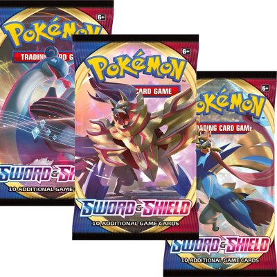 3-pack Pokémon Sword & Shield Booster samlarkort