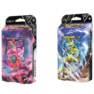 Pokémon Deoxys V och Zeraora V samlarkort Battle Deck 120 st