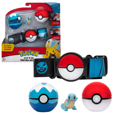Pokémon Clip N Go Belt Squirtle, Dive ball & poke ball